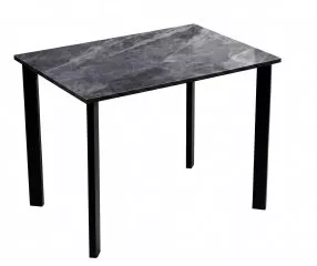 Стол DikLine DKT90 Керамика серый глянец (italian middle grey)/подстолье черное/опоры черные