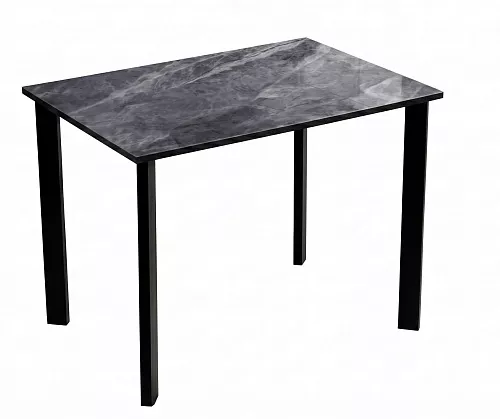 Стол DikLine DKT90 Керамика серый глянец (italian middle grey)/подстолье черное/опоры черные