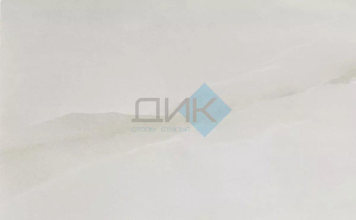 Стол DikLine DKQ120 Керамика белый Icelandic white jade (Ostra Bianco Light)/подстолье черное/опоры черные