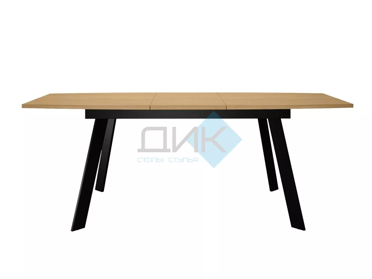 Стол DikLine XL160 Дуб Каселла натуральный / опоры черные