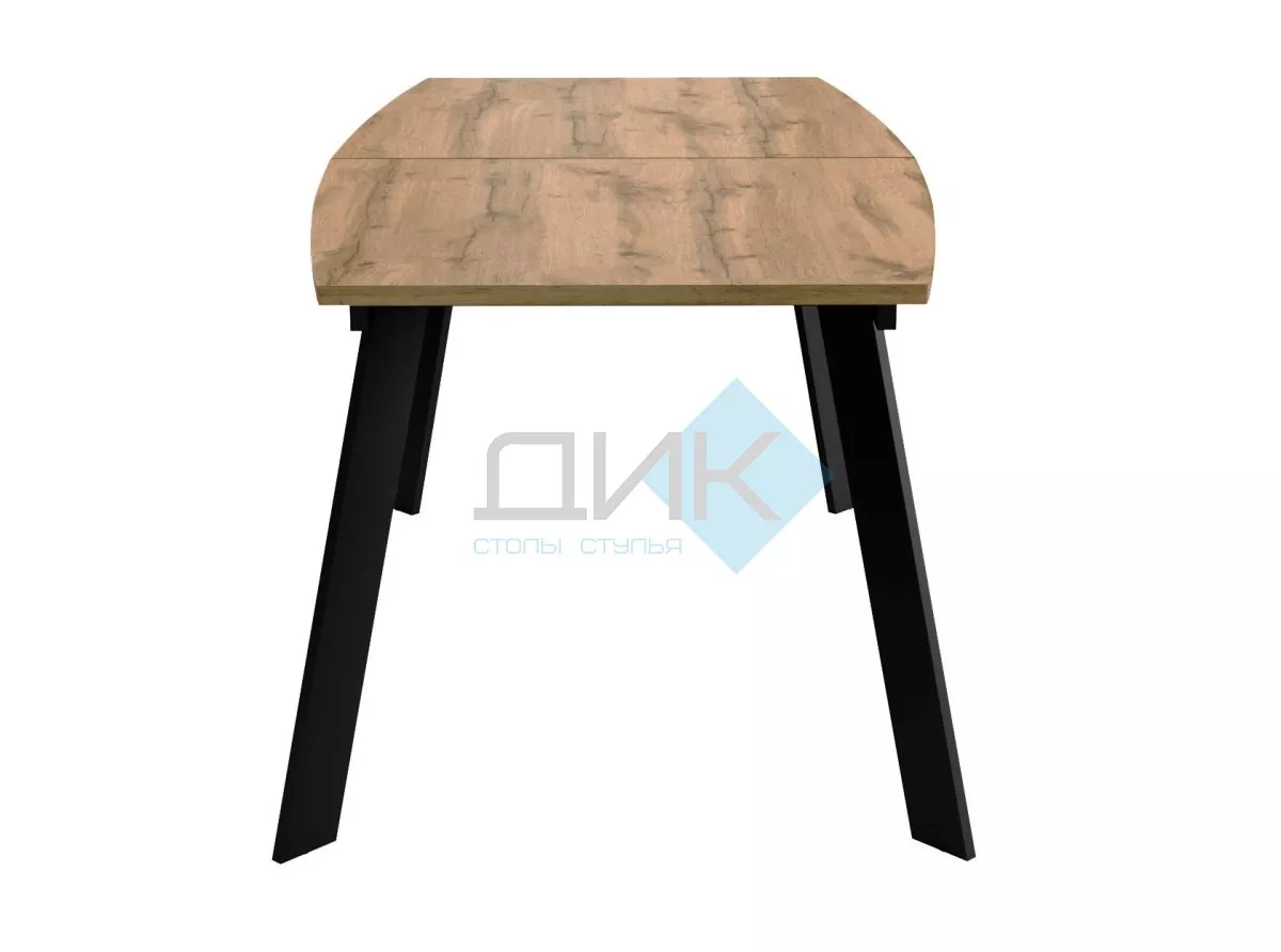 Стол DikLine XL160 Дуб галифакс / опоры черные