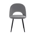 Стул DikLine 383 поворотный B22 GREY, ножки черные
