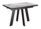 Стол DikLine DKM110 Керамика Italian Grey (глянец серый)/подстолье черное