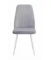 Стул DikLine 327 поворотный B22 GREY, ножки белые