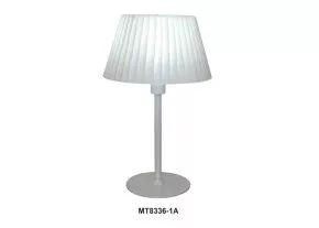 Лампа настольная МТ 8336-1А  (D30 выс50) white paint белая ножка, абажур керамика матовый белый