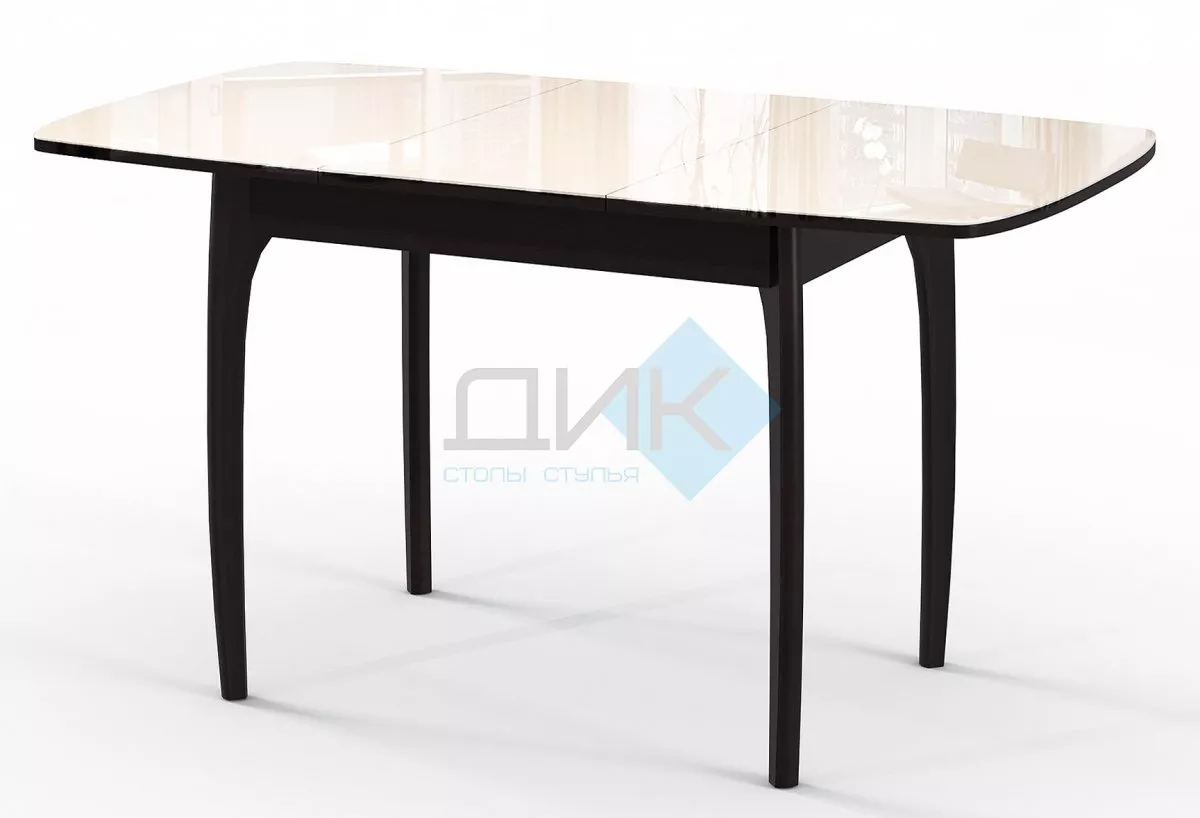 Стол DikLine M40 венге/стекло бежевое optiwhite