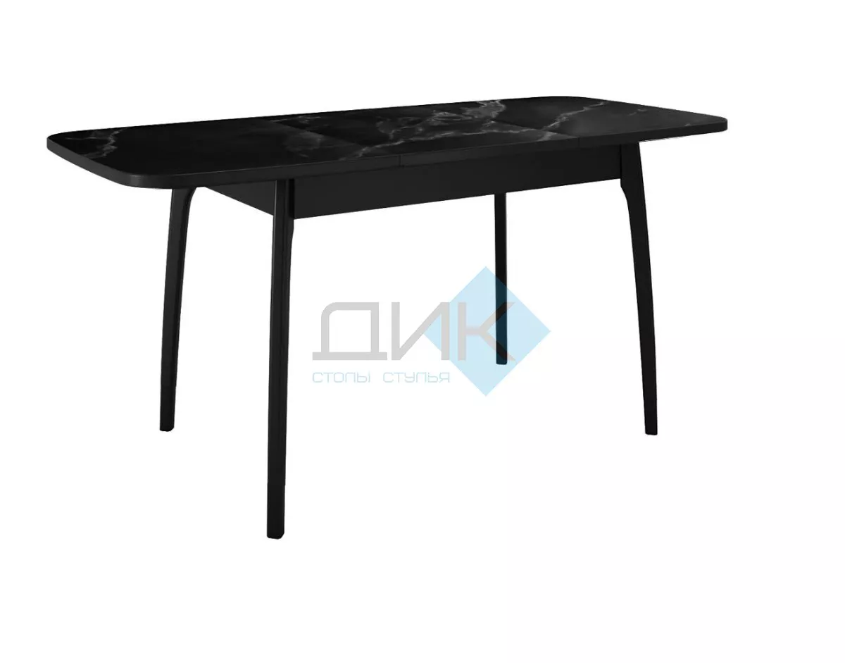 Стол DikLine MK40 Керамика Черный мрамор/подстолье черное/опоры черные