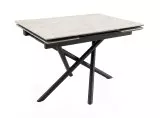 Стол DikLine BX110 Хромикс белый/опоры черные (2уп.)