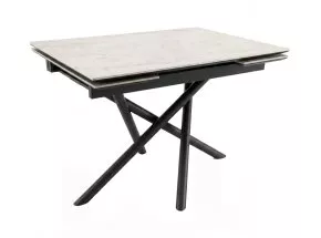 Стол DikLine BX110 Хромикс белый/опоры черные (2уп.)