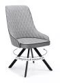 Стул DikLine 304 поворотный, B22 GREY, ножки черные