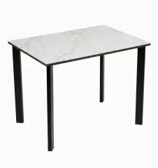 Стол DikLine SKT90 Керамика YB8020125BG ONYX/подстолье черное/опоры черные