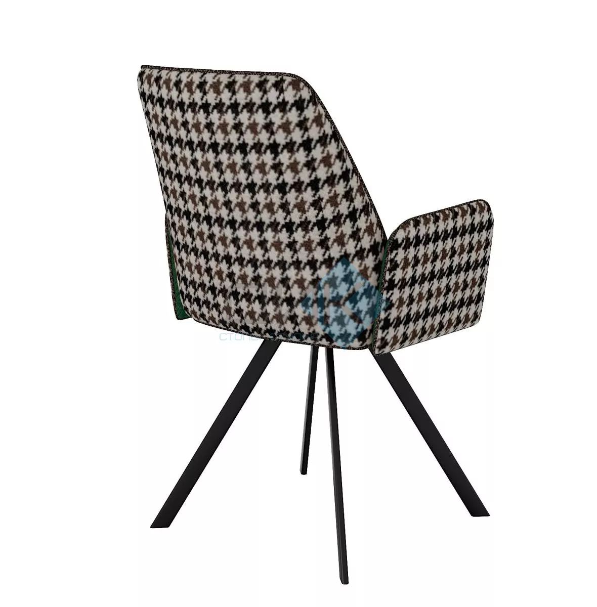 Стул DikLine 293 поворотный SB1/A2 зеленый, ножки черные Образец в салоне ТЦ Гранд Химки