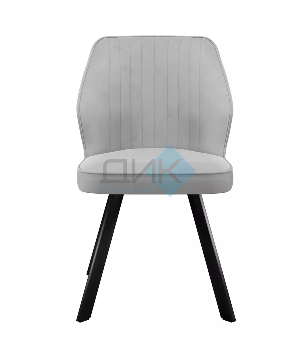 Стул DikLine 232M поворотный B22 GREY, ножки черные