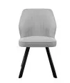 Стул DikLine 232M поворотный B22 GREY, ножки черные