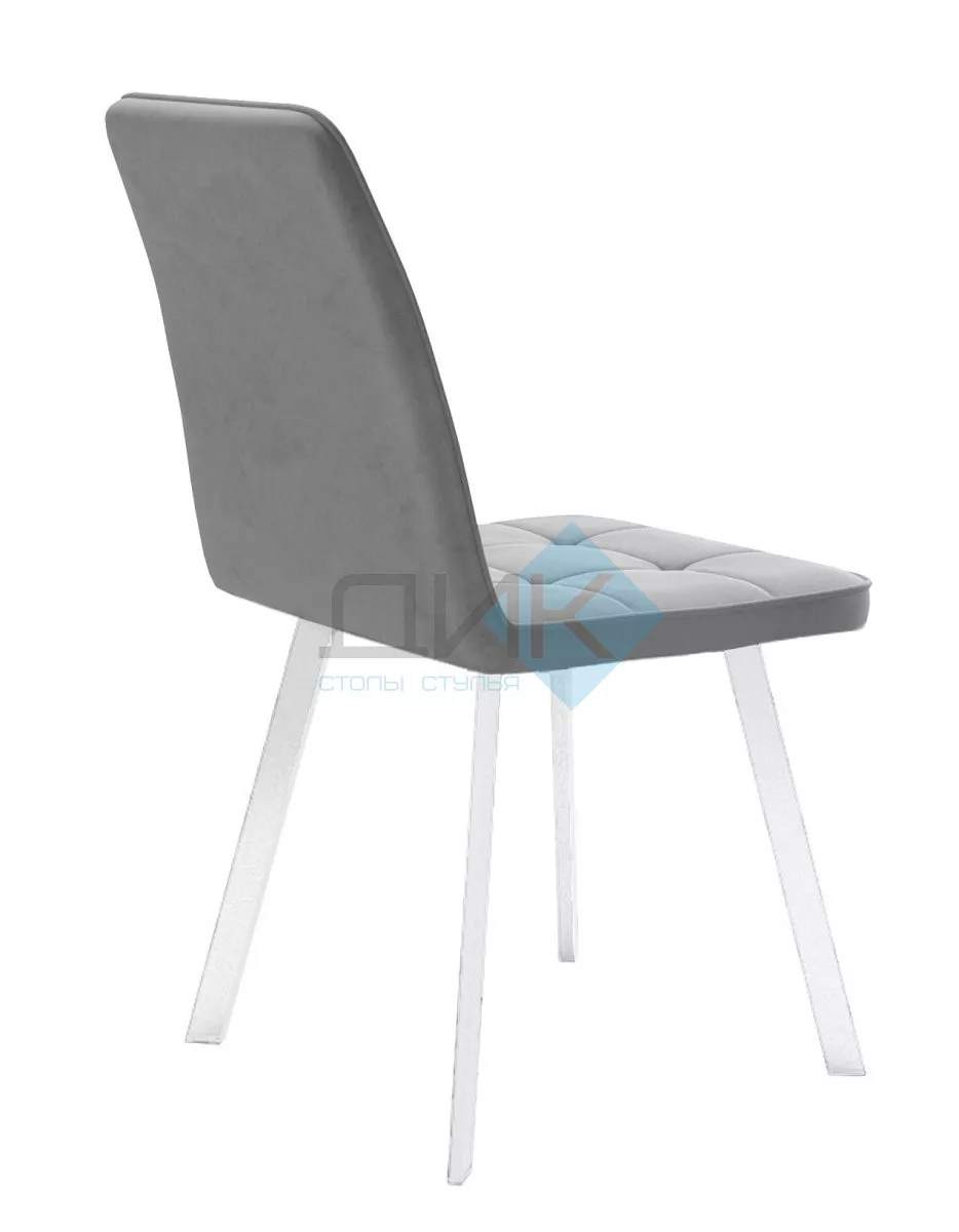 Стул DikLine 207 B22 GREY /ножки белые