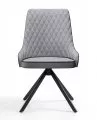 Стул DikLine 304 поворотный, B22 GREY, ножки черные