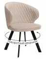 Стул DikLine 249 поворотный, B03 BEIGE, ножки черные
