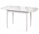 Стол DikLine M40 белый/стекло белое optiwhite