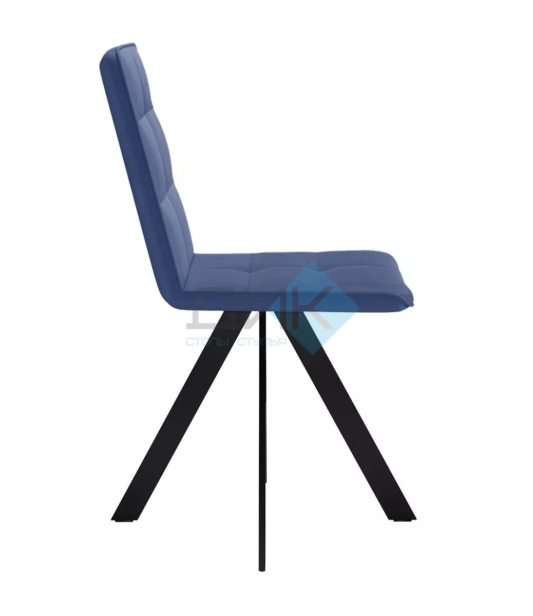 Стул DikLine 230 поворотный B8 BLUE, ножки черные