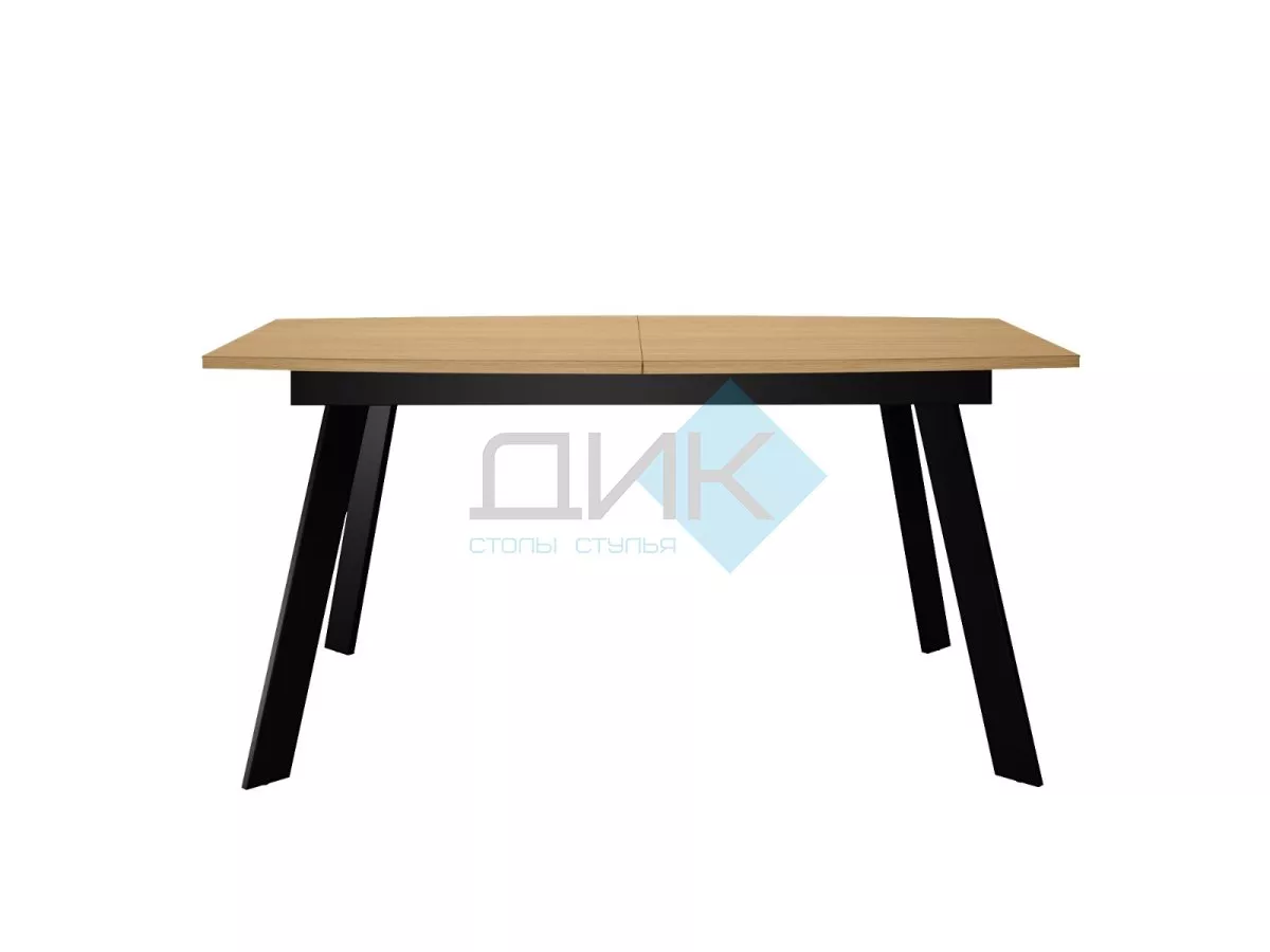 Стол DikLine XL160 Дуб Каселла натуральный / опоры черные