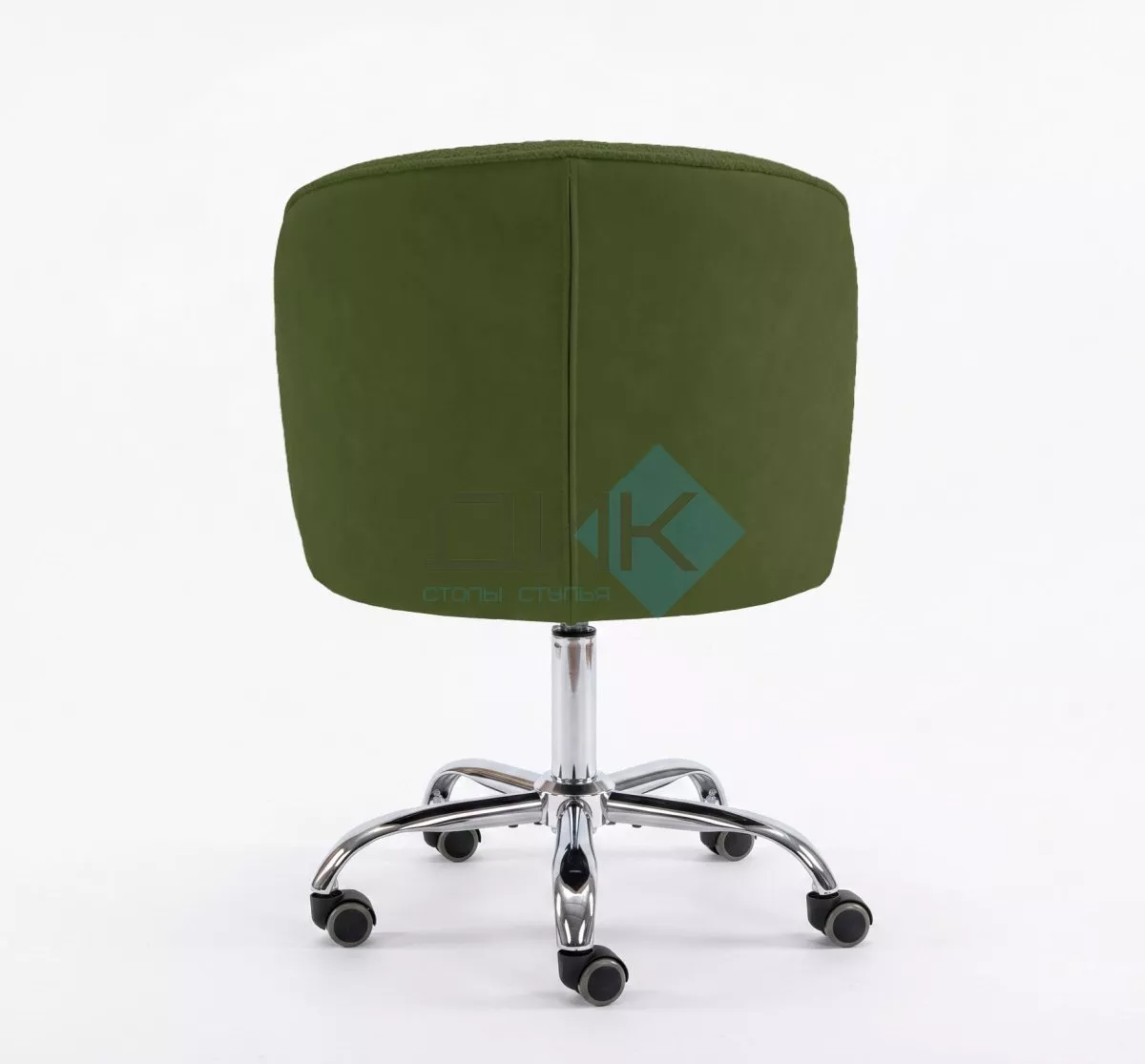 Кресло DikLine KD250, BL09/кожзам BUFF13 светло-зеленый