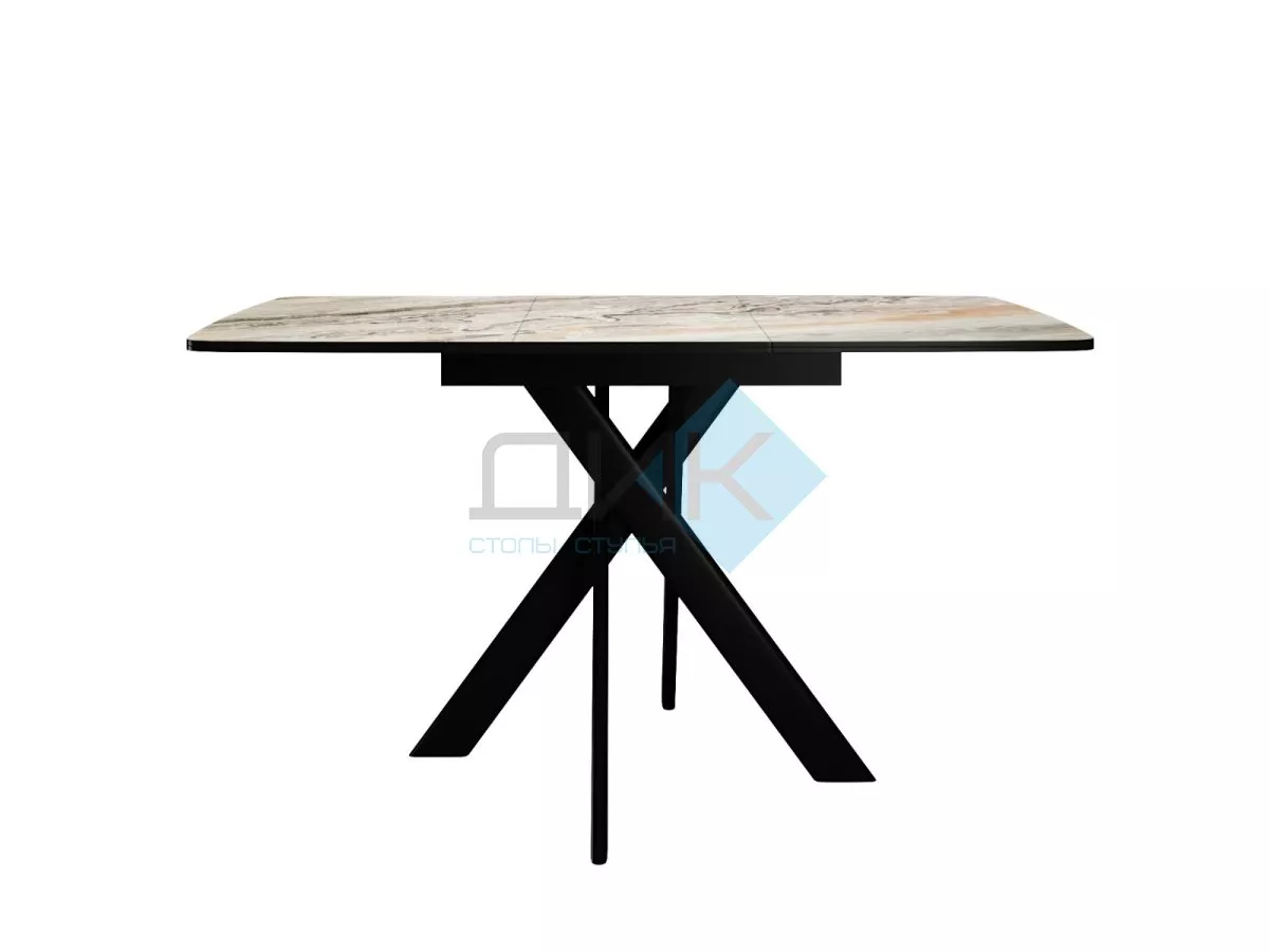 Стол DikLine DKB110, Керамика Venetian Brown Light глянец, опоры черные