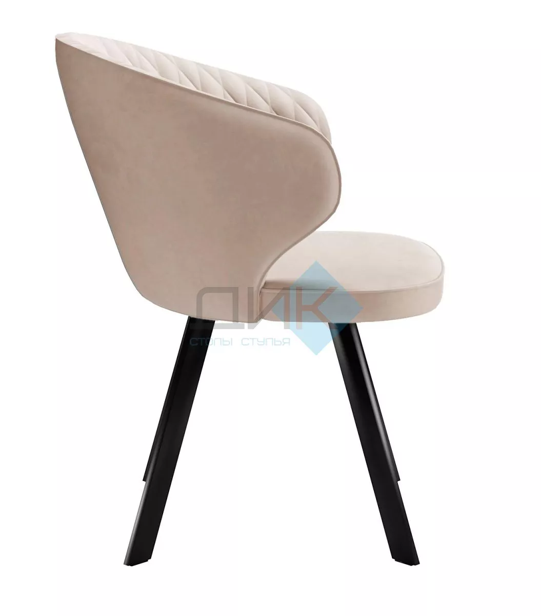 Стул DikLine 249 поворотный, B03 BEIGE, ножки черные