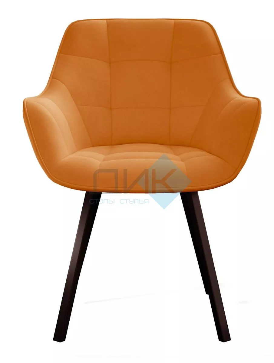 Стул DikLine 252 поворотный, B17 TERRACOTTA, ножки черные Образец в ТЦ Авиапарк