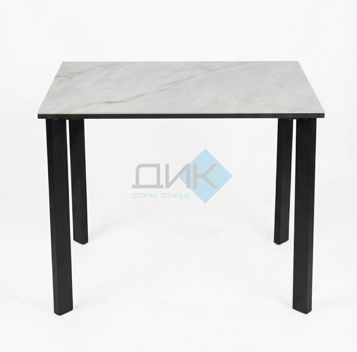 Стол DikLine SKT90 Керамика YB8020125BG ONYX/подстолье черное/опоры черные