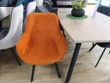 Стул DikLine 252 поворотный, B17 TERRACOTTA, ножки черные Образец в салоне ТЦ Европолис