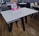 Стол обеденный WINGS Жемчужный Перито/Черный, Черный Образец в салоне ТЦ Европолис