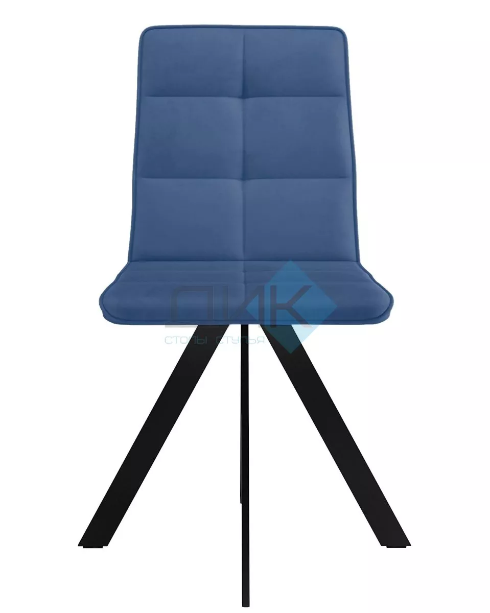 Стул DikLine 230 поворотный B8 BLUE, ножки черные