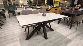 Стол DikLine SFE160 Керамика Tianshan White (белый полуглянец) Образец в салоне ТЦ Румер