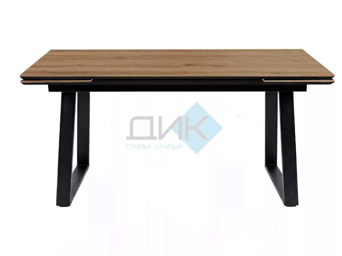 Стол DikLine DZ200 Дуб Галифакс/черный (2 уп.)