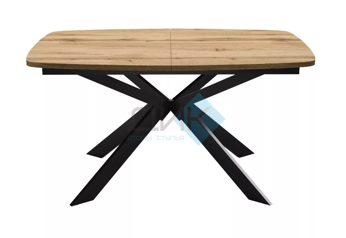 Стол DikLine B140 Дуб Галифакс (ЛДСП EGGER)/опоры черные
