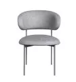 Стул DikLine 201 NS10 GREY, ножки капучино
