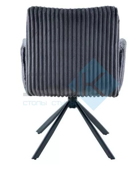 Стул DikLine 6827 т.к Серая Velo 13, опоры черные