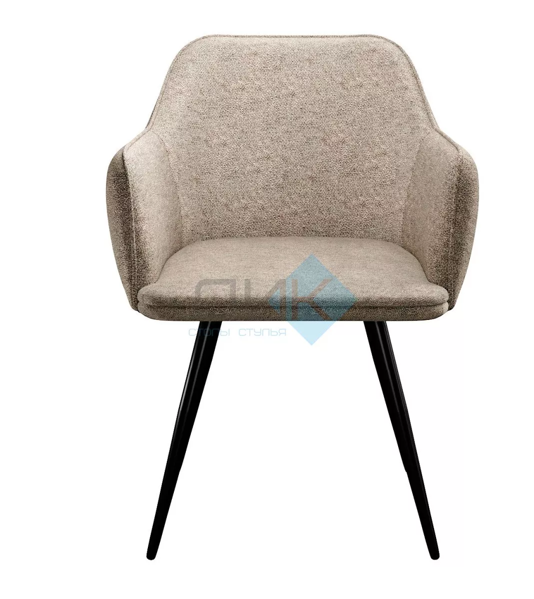 Стул DikLine 277 поворотный NS04 CREAM, ножки черные