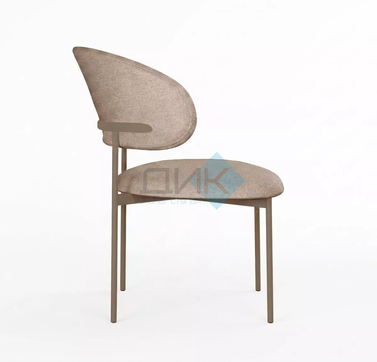 Стул DikLine 201 NS04 CREAM, ножки капучино