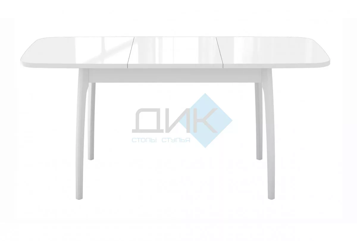 Стол DikLine M15 белый/стекло белое optiwhite