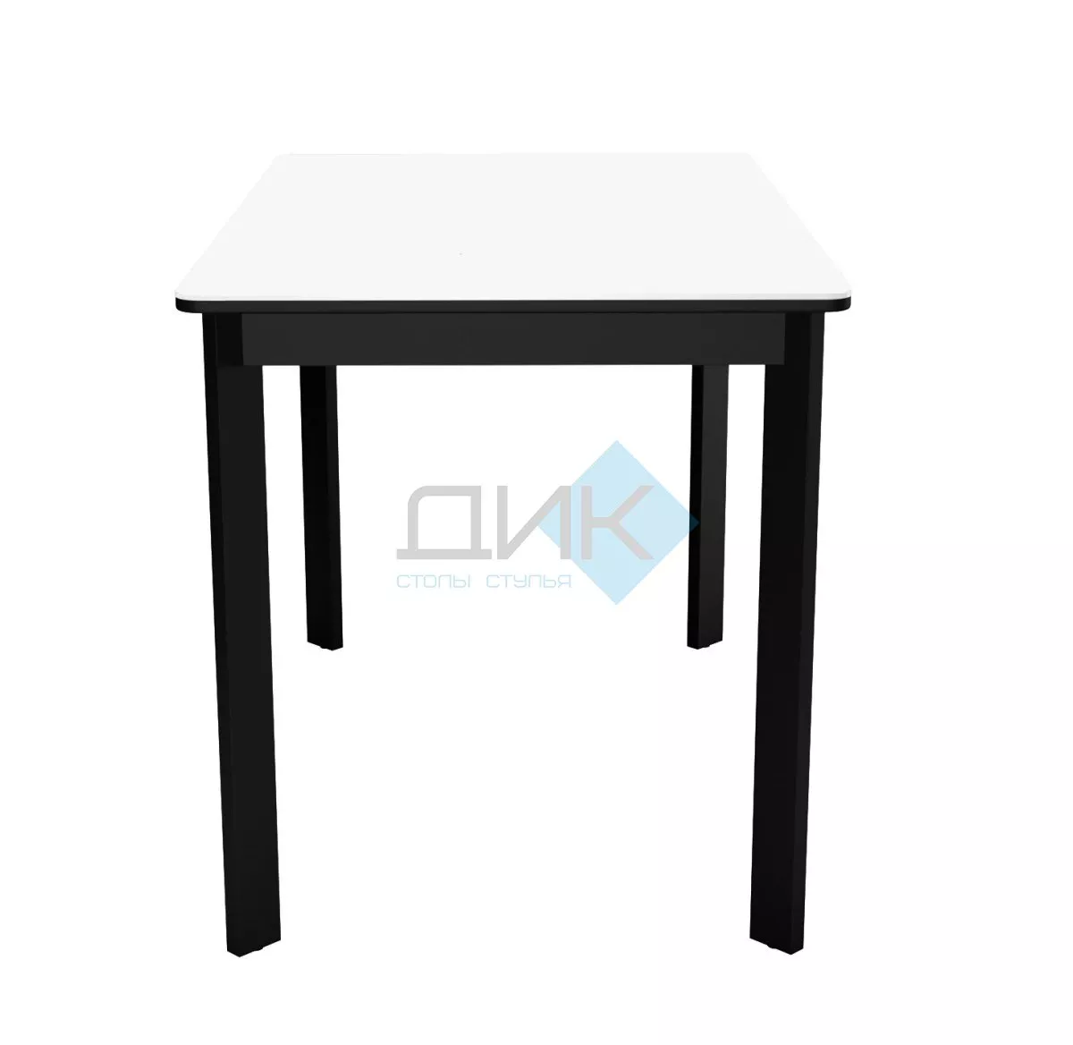 Стол DikLine LK110 Керамика Mono white (белый матовый) /подстолье черное/опоры черные