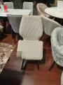 Стул DikLine 242M B03 BEIGE/ ножки черные Образец в салоне ТЦ Гранд Химки