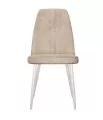Стул DikLine 326 B03 BEIGE, ножки белые