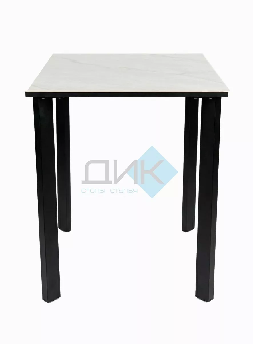 Стол DikLine SKT90 Керамика YB8020125BG ONYX/подстолье черное/опоры черные