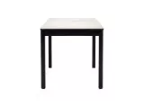 Стол DikLine DKQ120 Керамика белый Icelandic white jade (Ostra Bianco Light)/подстолье черное/опоры черные