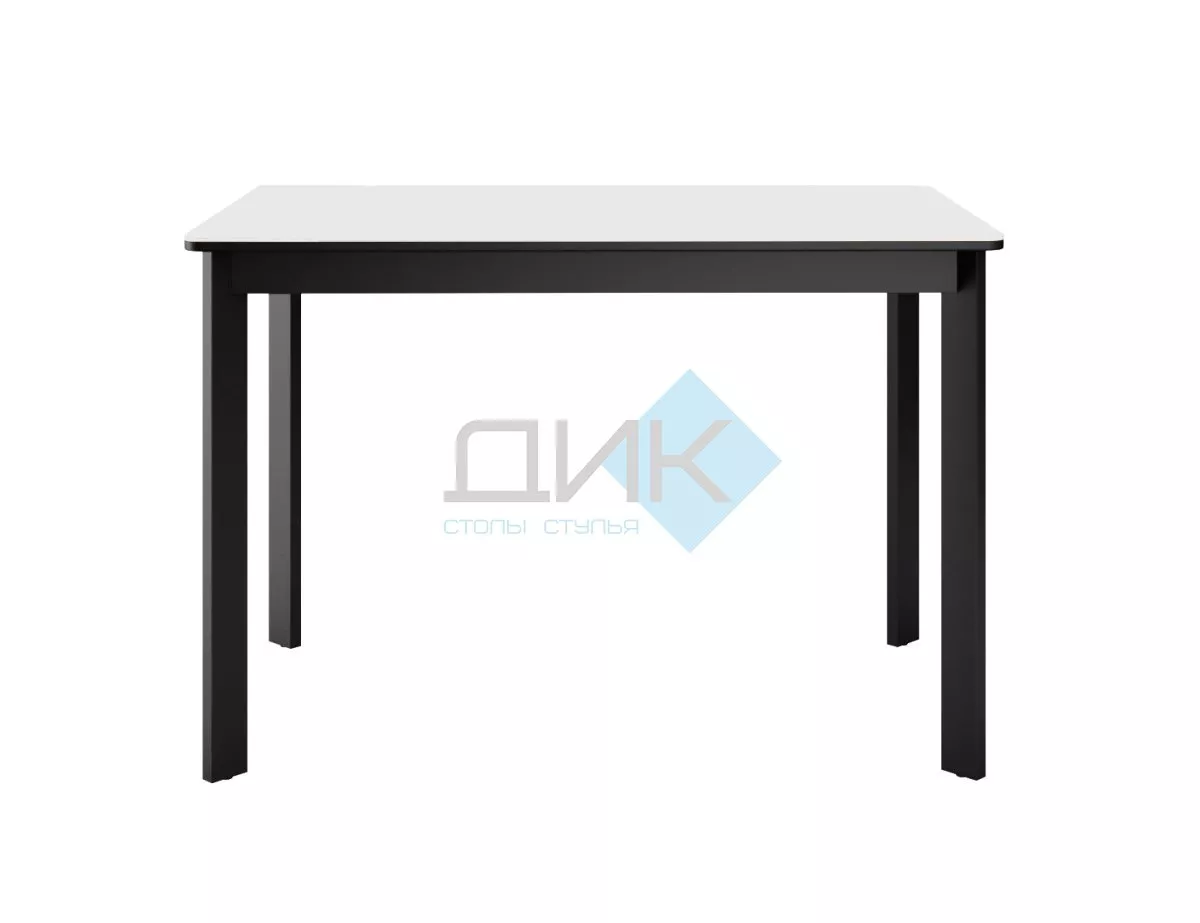 Стол DikLine LK110 Керамика Mono white (белый матовый) /подстолье черное/опоры черные