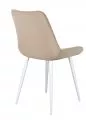 Стул DikLine 206М B03 BEIGE, ножки белые