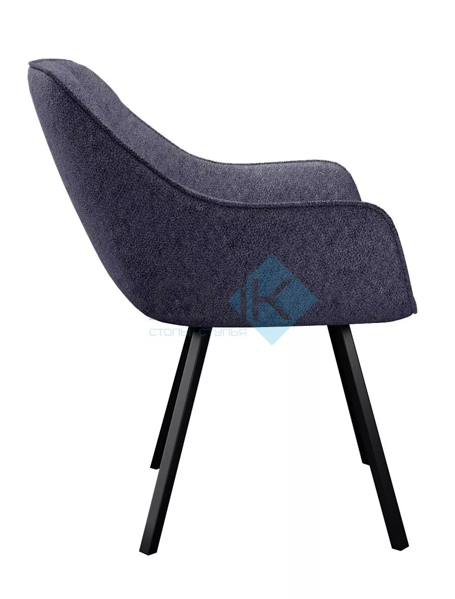 Стул DikLine 252 М поворотный, NS13 GRAPHITE, ножки черные