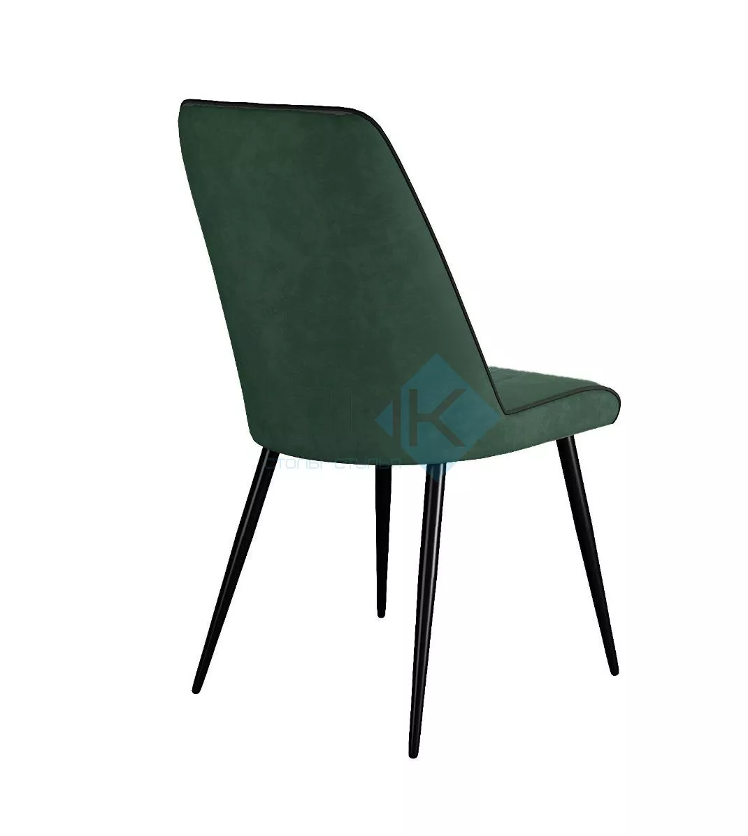 Стул DikLine 325 B10 GREEN , ножки черные