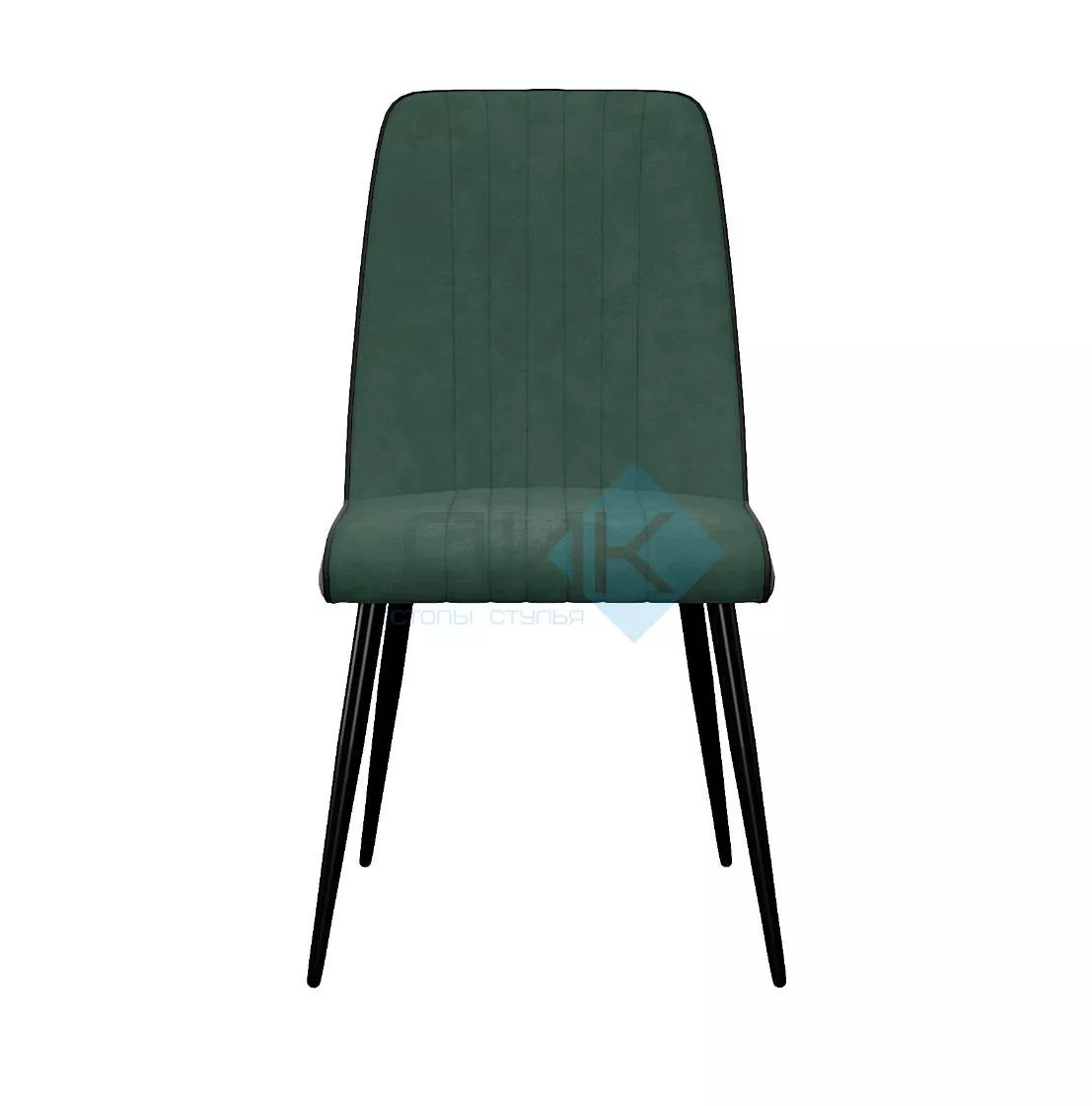 Стул DikLine 325 B10 GREEN , ножки черные